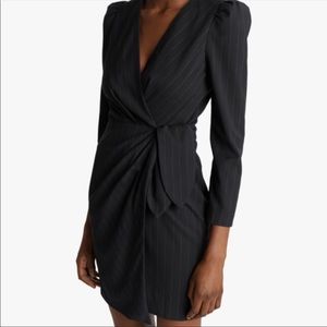 Ba&sh black pinstripe dress Size 3